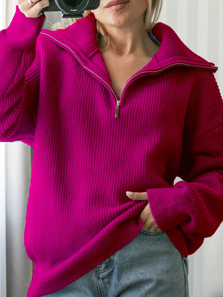 Defasia™ | Regular Half Zip Sweater
